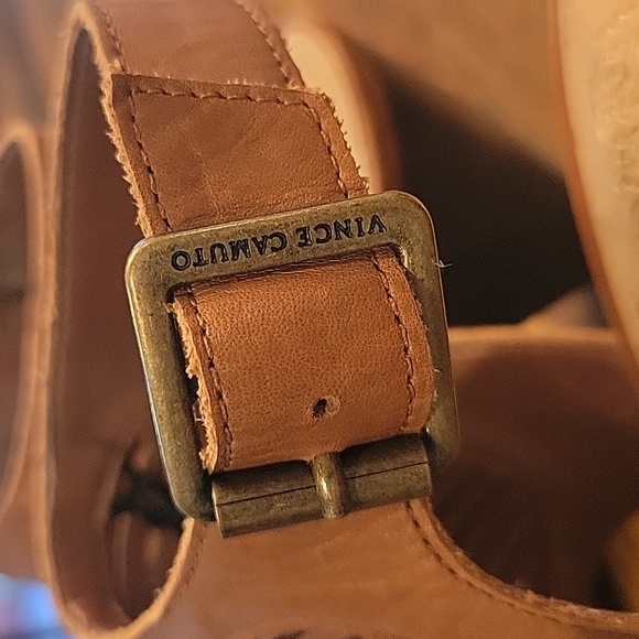 Vince Camuto size 8 Brown Wedge Sandals - Picture 4 of 8